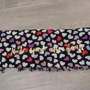 Kate Spade scarf with hearts